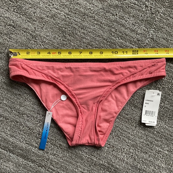Lucky Brand Suede With Me Bikini Bottom Pink - Picture 9 of 10